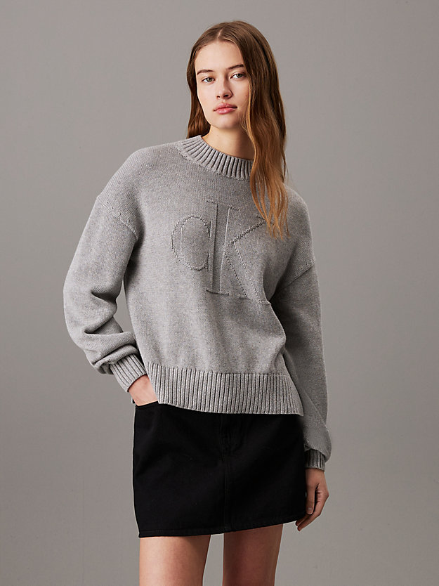 Cotton Wool Monogram Jumper