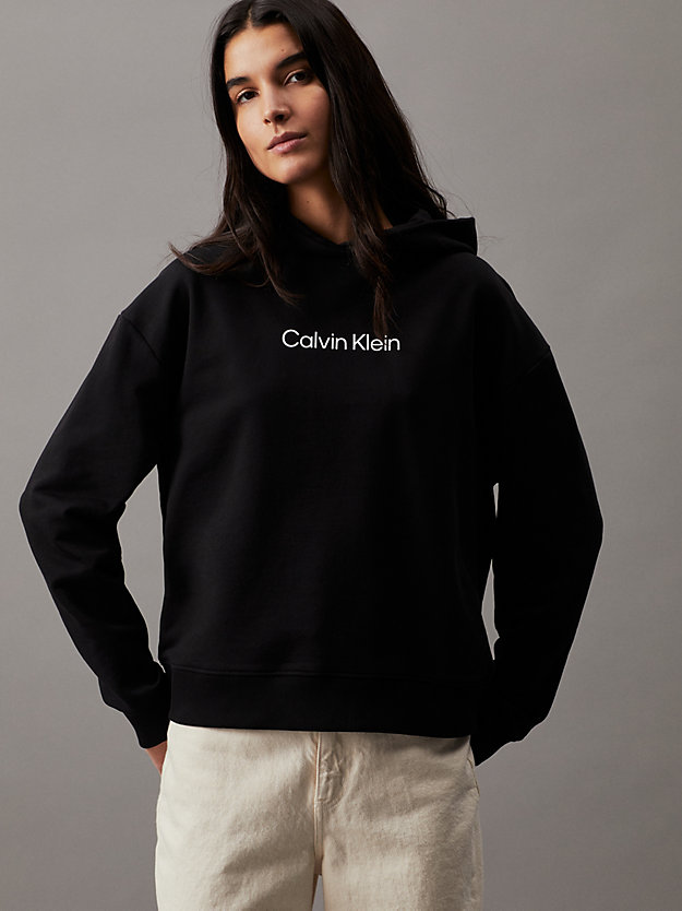 Cotton Terry Logo Hoodie