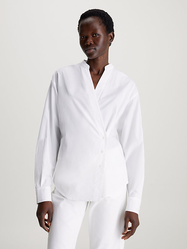 Cotton Wrap Shirt