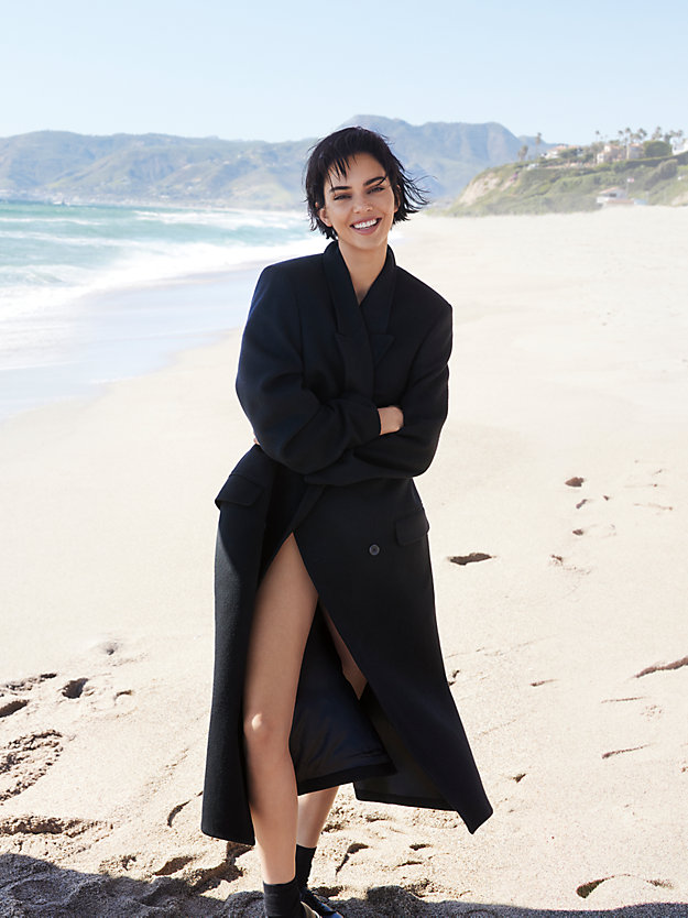 Long Brushed Wool Blend Coat