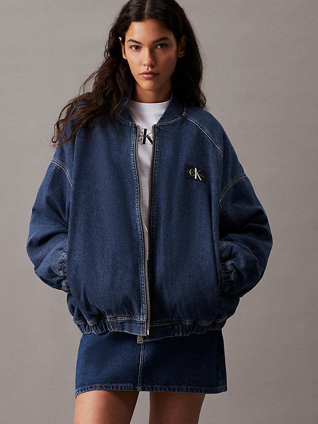 Unisex Denim Bomber Jacket