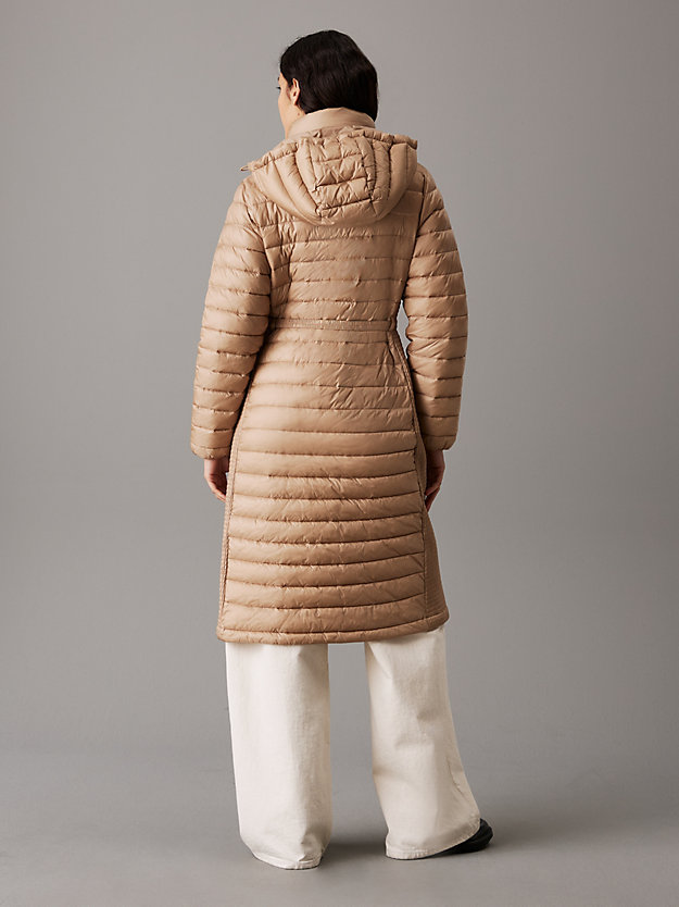 Lightweight Nylon Midi Coat