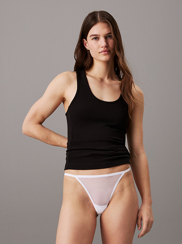 Sheer Mesh String Thong