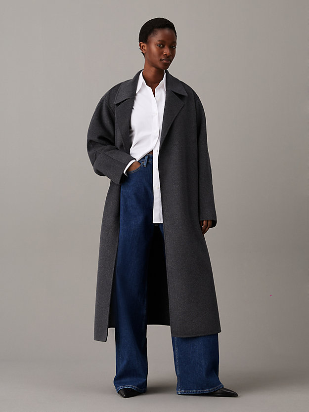 Double Face Wool Wrap Coat