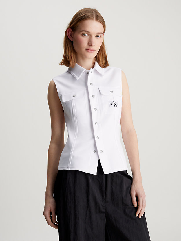 Coated Milano Sleeveless Shirt