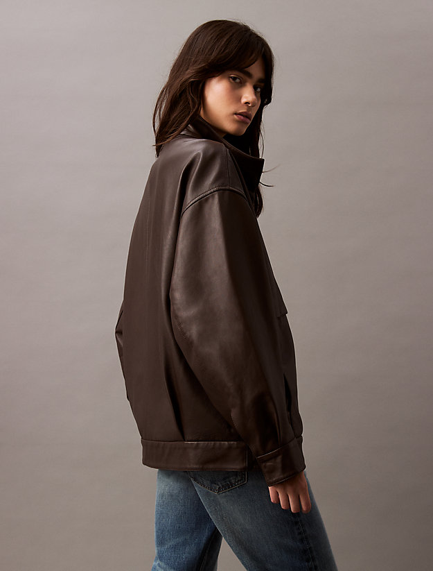 Leather Bomber Jacket