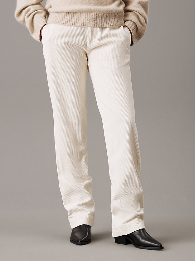 Corduroy Straight Trousers