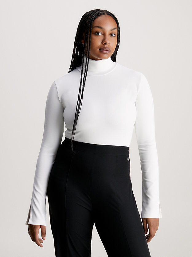 Split Sleeve Roll Neck Top