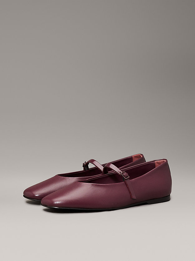 Leather Mary Jane Ballerinas