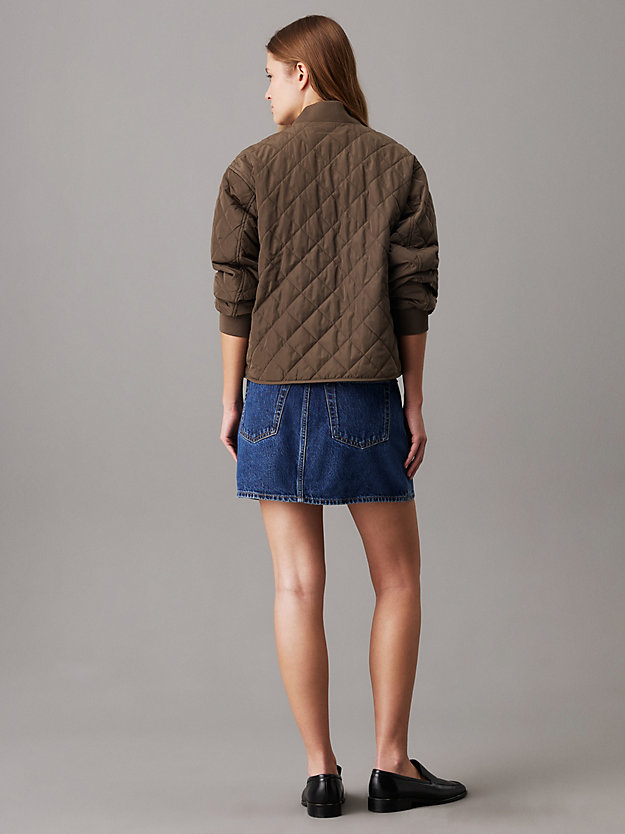 Relaxed Quilted Bomber Jacket