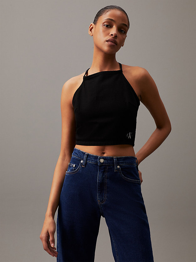 Tie Back Denim Top