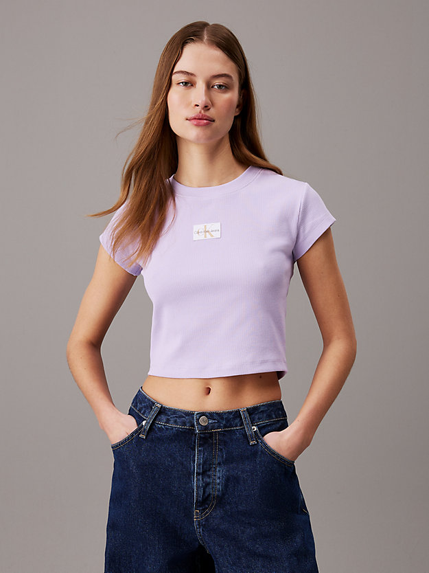 Slim Ribbed Cotton T-shirt