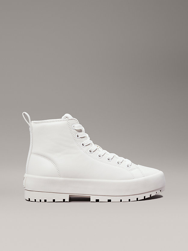 Leather Lug High-Top Trainers