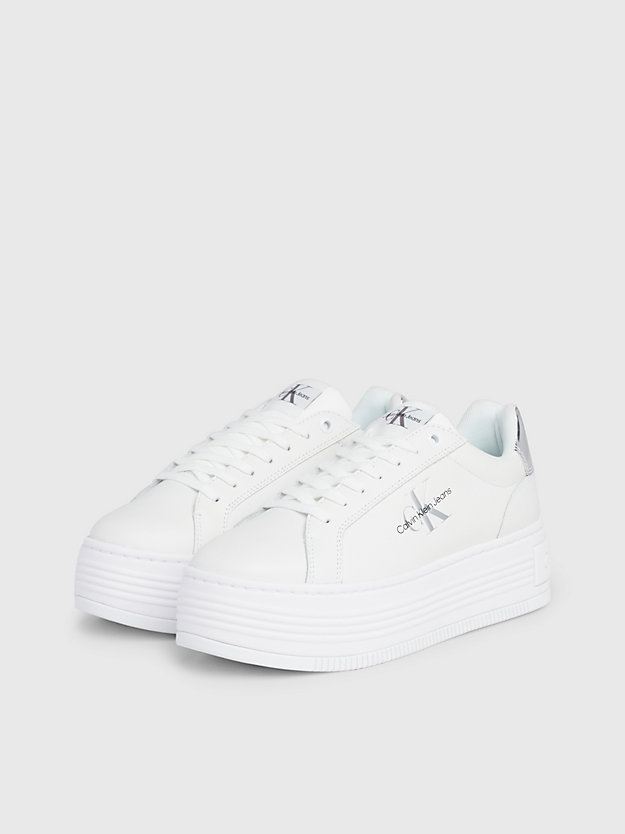 Leather Platform Trainers