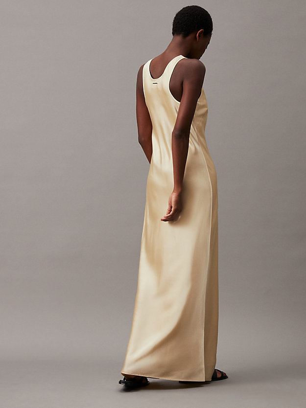 Slim Satin Tank Ankle Dress