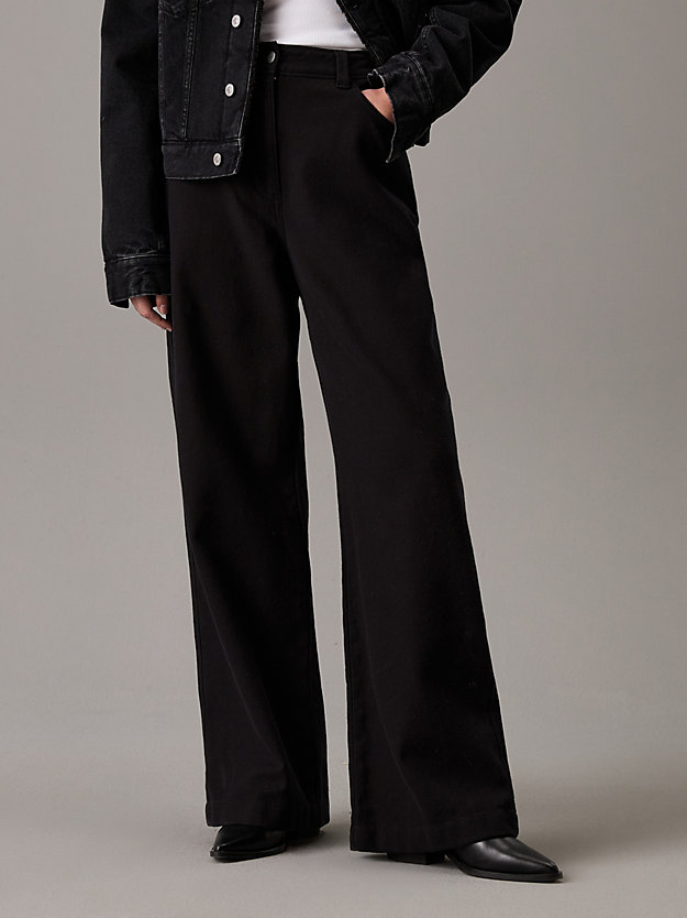 Relaxed Cotton Flannel Trousers