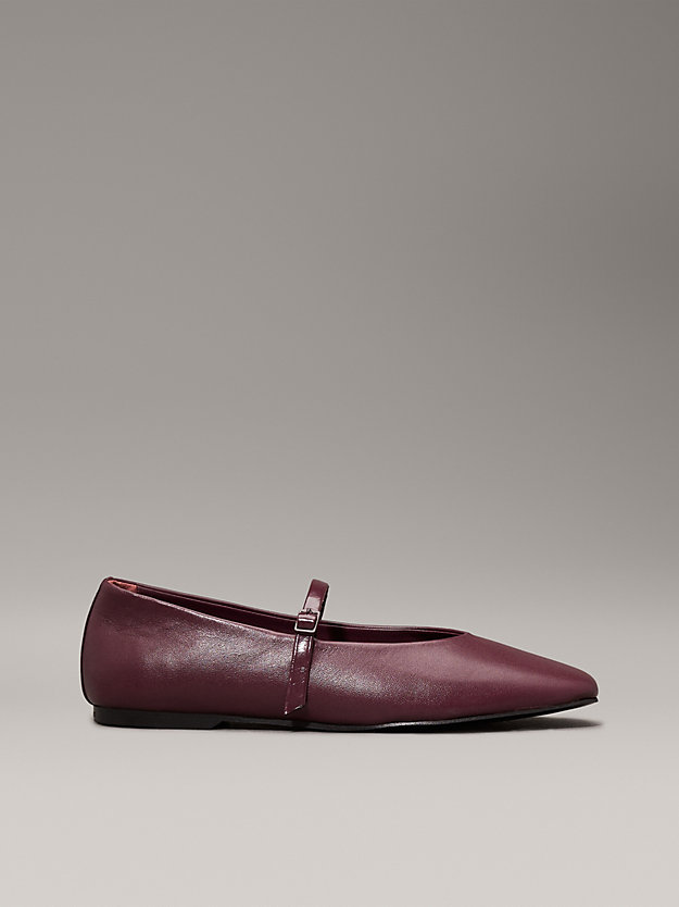 Leather Mary Jane Ballerinas