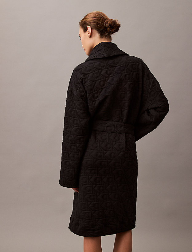Logo Quilted Bathrobe