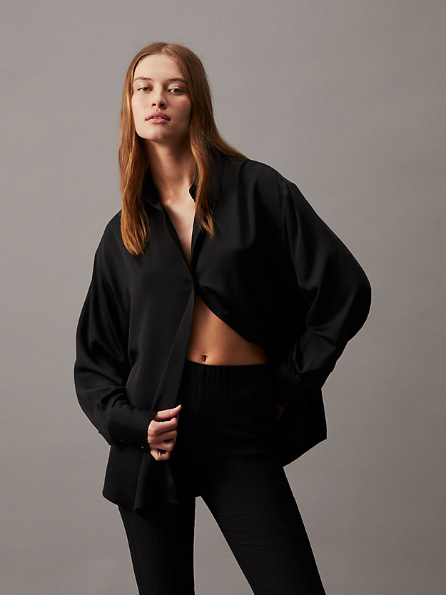 Relaxed Crepe Shirt