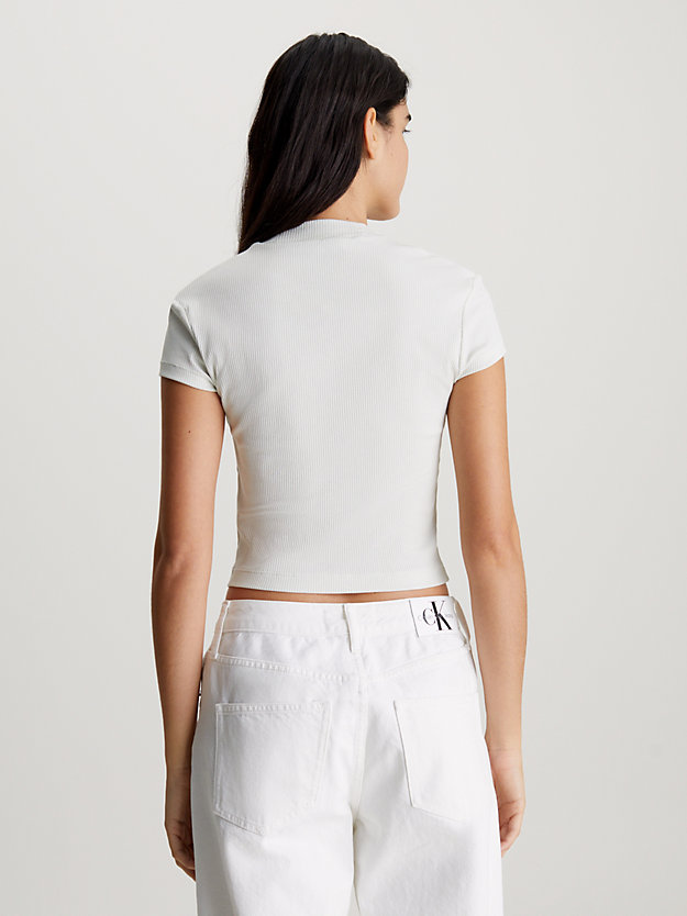 Slim Ribbed Short Sleeve Top