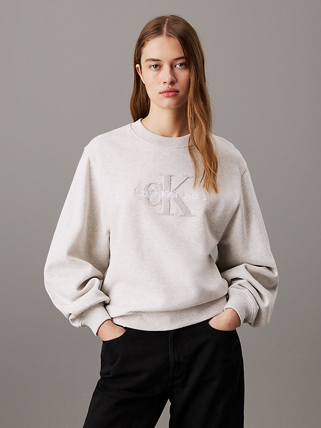 Relaxed Chenille Monogram Sweatshirt