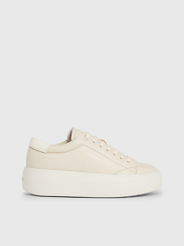 Leather Platform Trainers