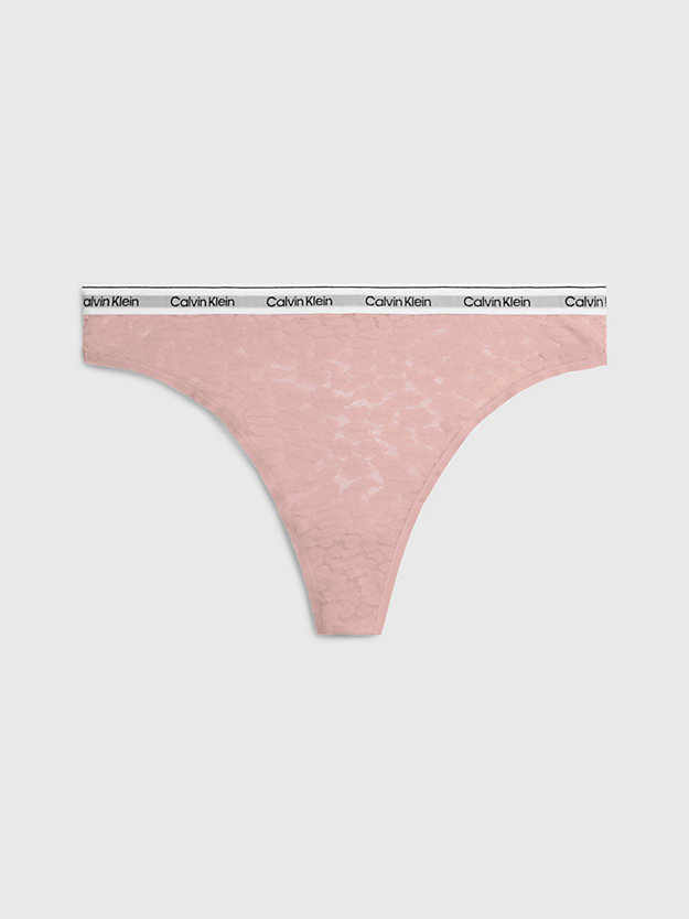 Lace High Leg Thong