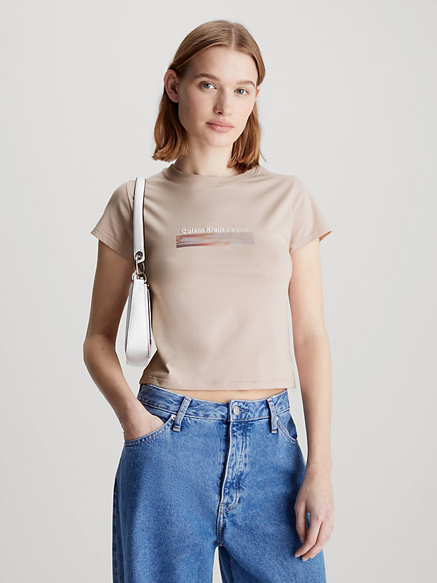 Slim Cropped Logo T-shirt