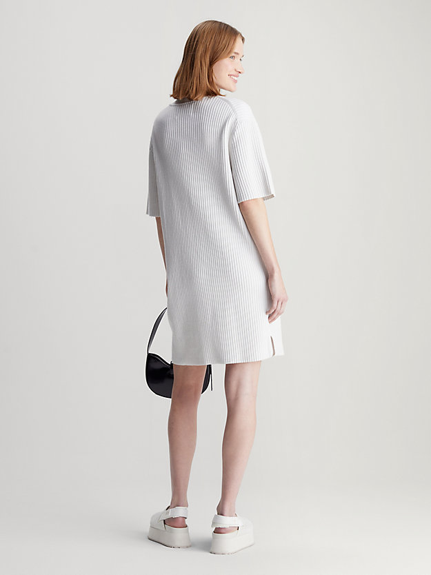 Relaxed Ribbed Cotton Jumper Dress