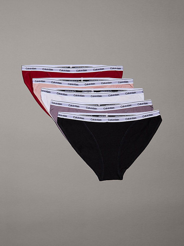 5 Pack Bikini Briefs - Modern Logo