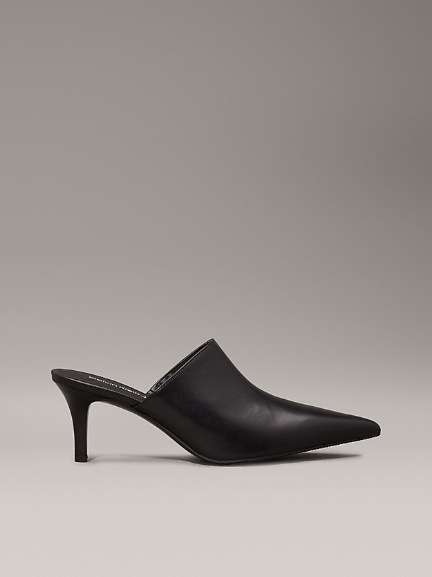 Leather Stiletto Mules