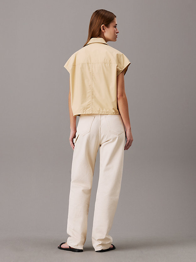 Relaxed Cotton Utility Vest