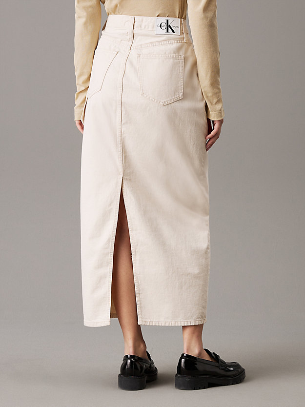 Denim Utility Maxi Skirt
