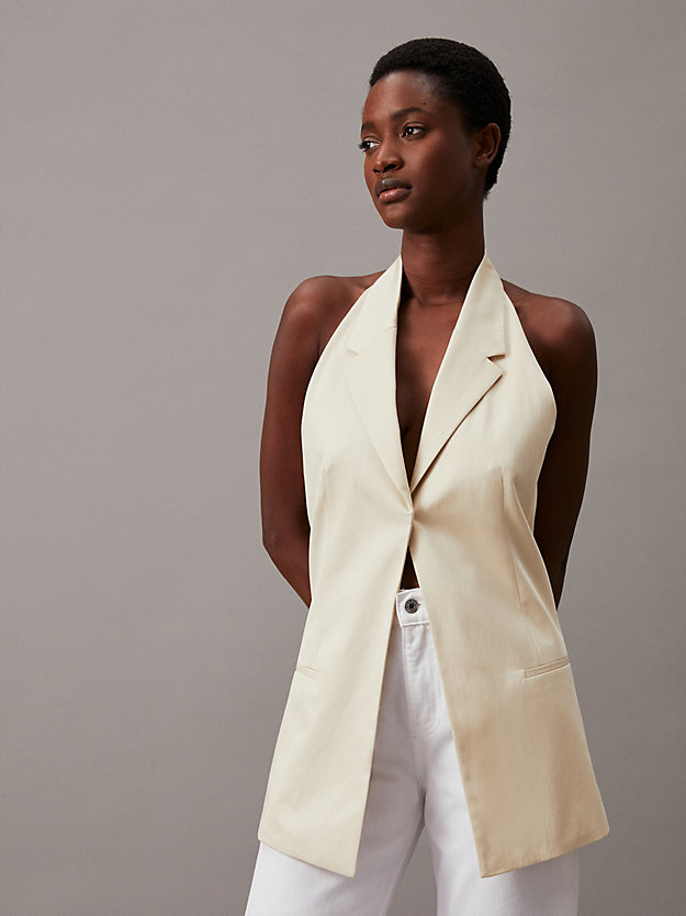 Open Back Suiting Gilet