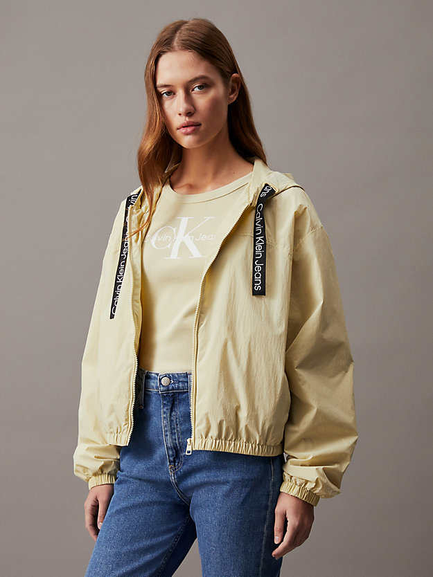 Relaxed Crinkle Nylon Windbreaker