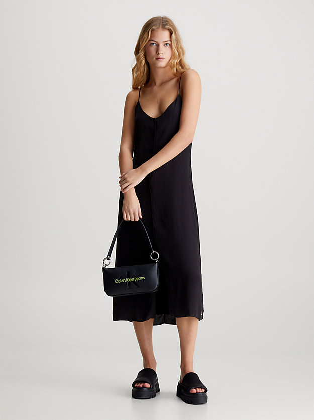 Chiffon Button-Through Midi Dress