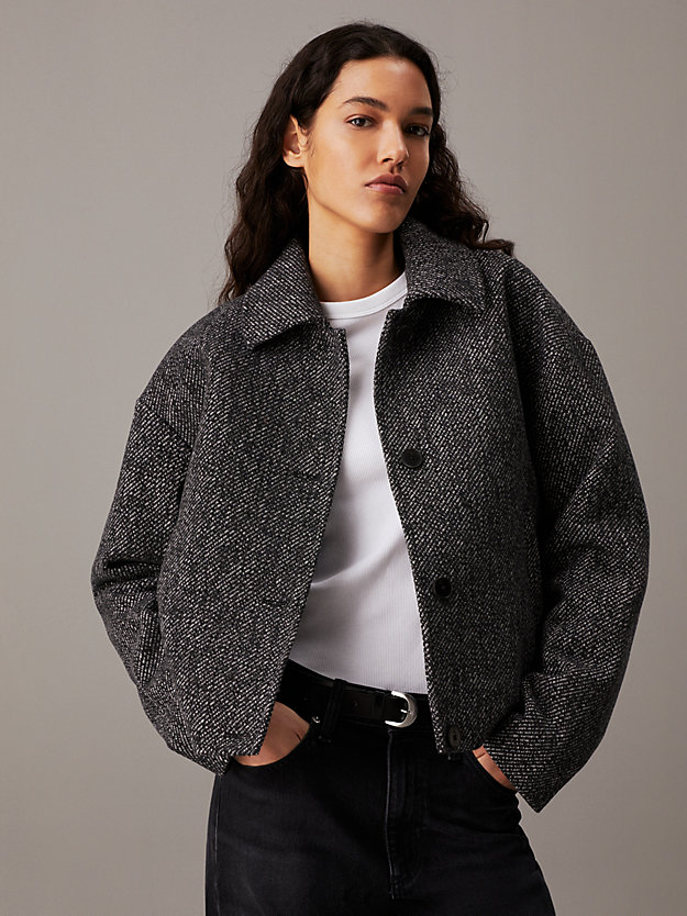 Short Wool Blend Jacket