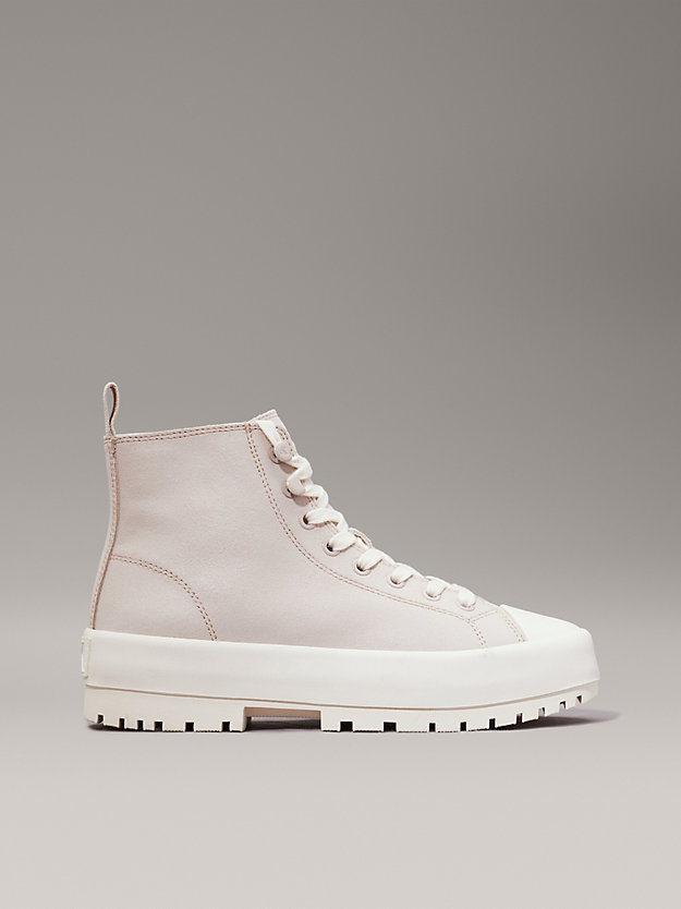Suede Lug High-Top Trainers