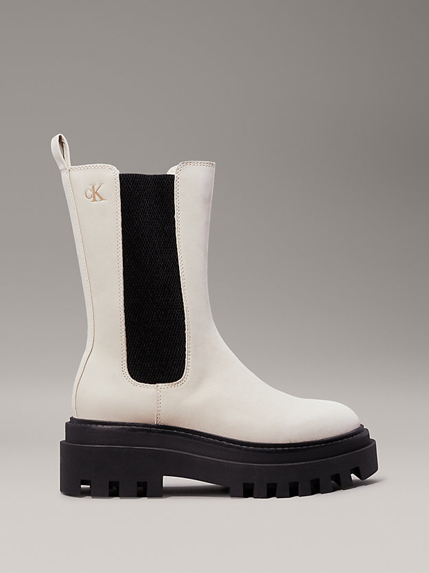 Leather Platform Boots