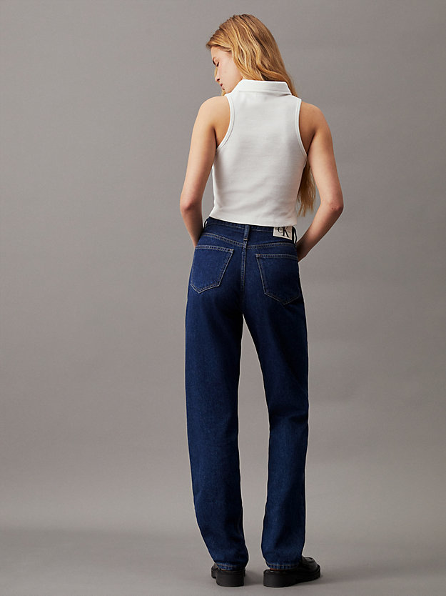 Slim Waffle Cotton Polo Top