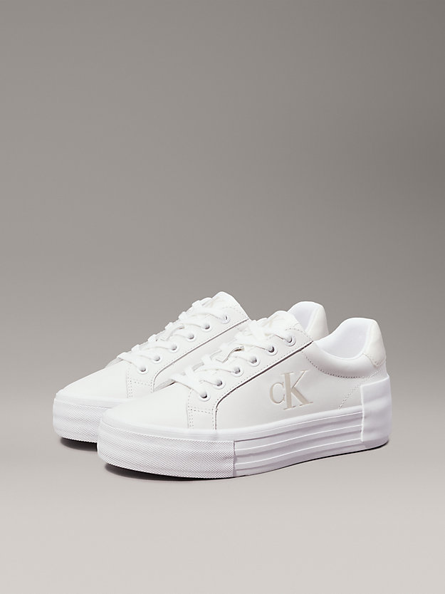 Leather Platform Trainers