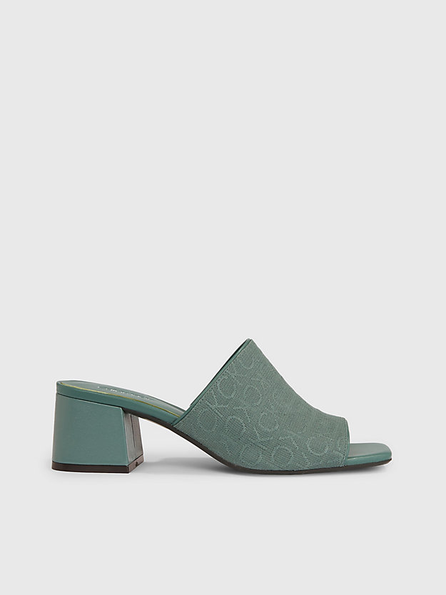 Logo Jacquard Heeled Sandals