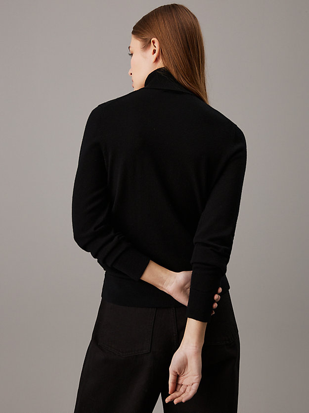 Merino Wool Roll Neck Jumper