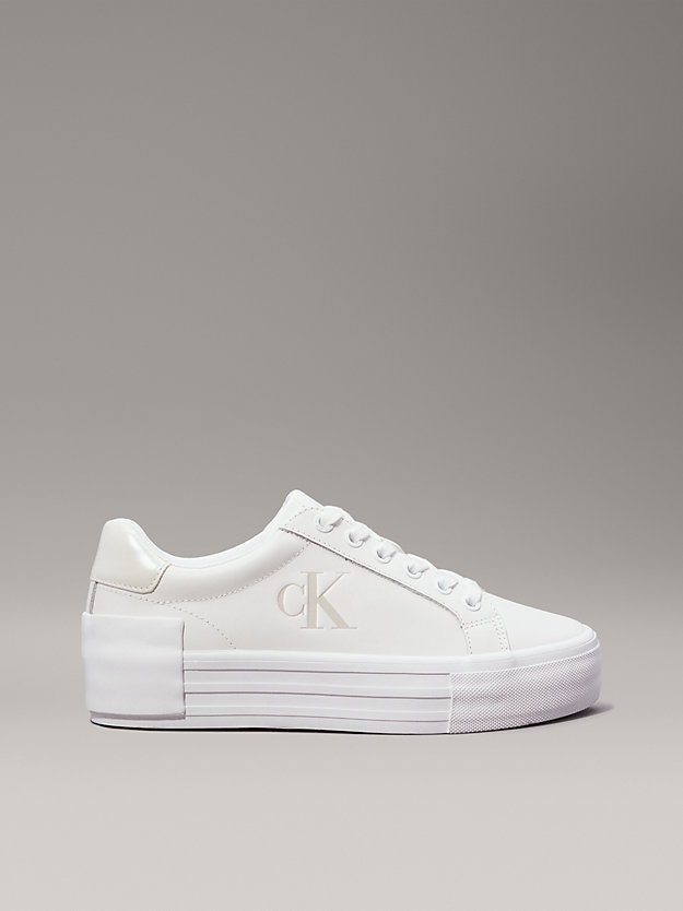 Leather Platform Trainers