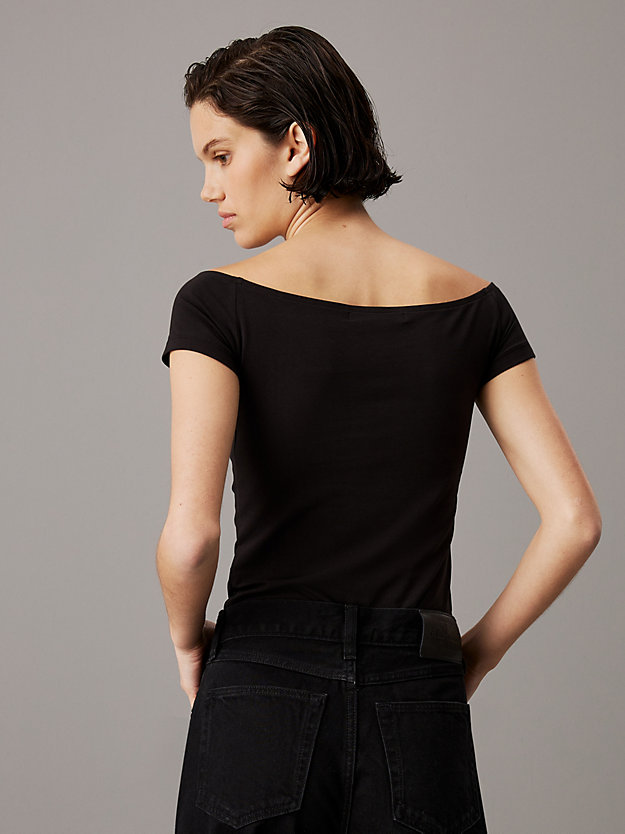 Slim Cotton Off-Shoulder Top