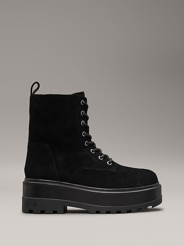 Suede Platform Boots