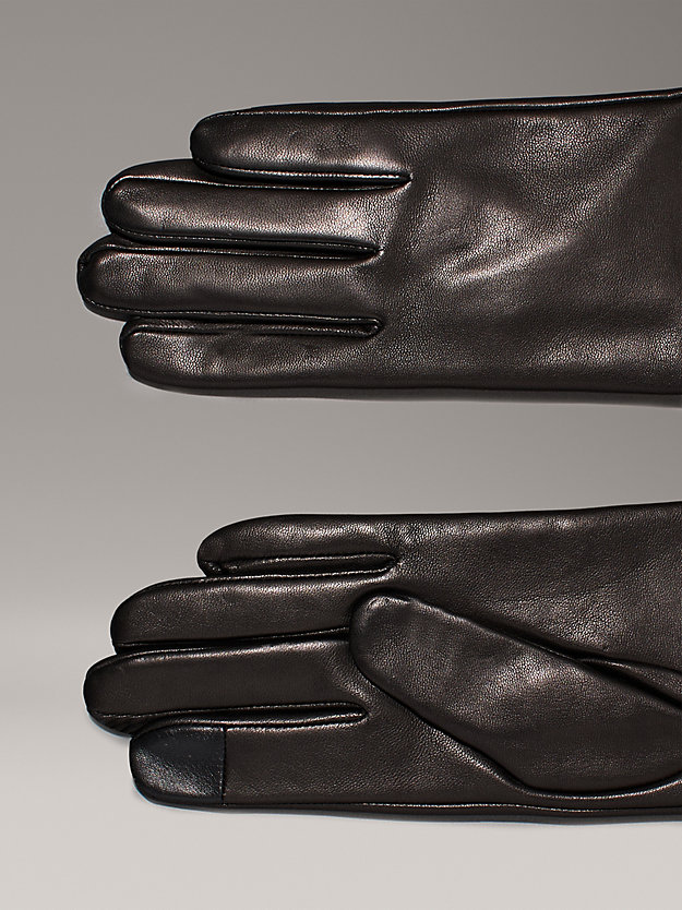 Warm Leather Touchscreen Gloves