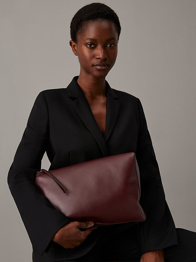 Oversized Nappa Leather Clutch