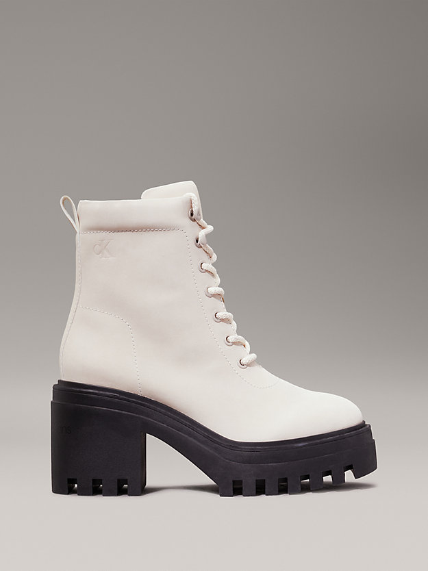 Leather Chunky Heeled Boots