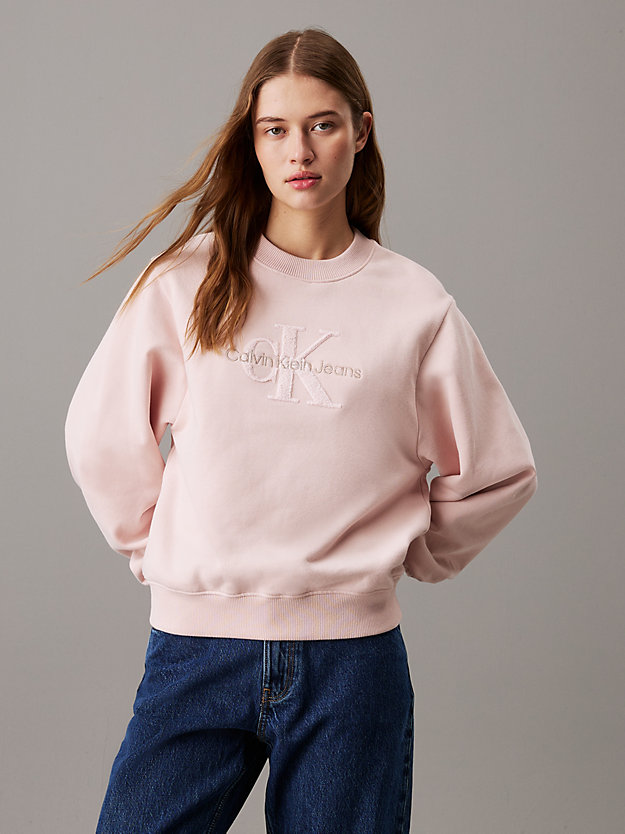 Relaxed Chenille Monogram Sweatshirt
